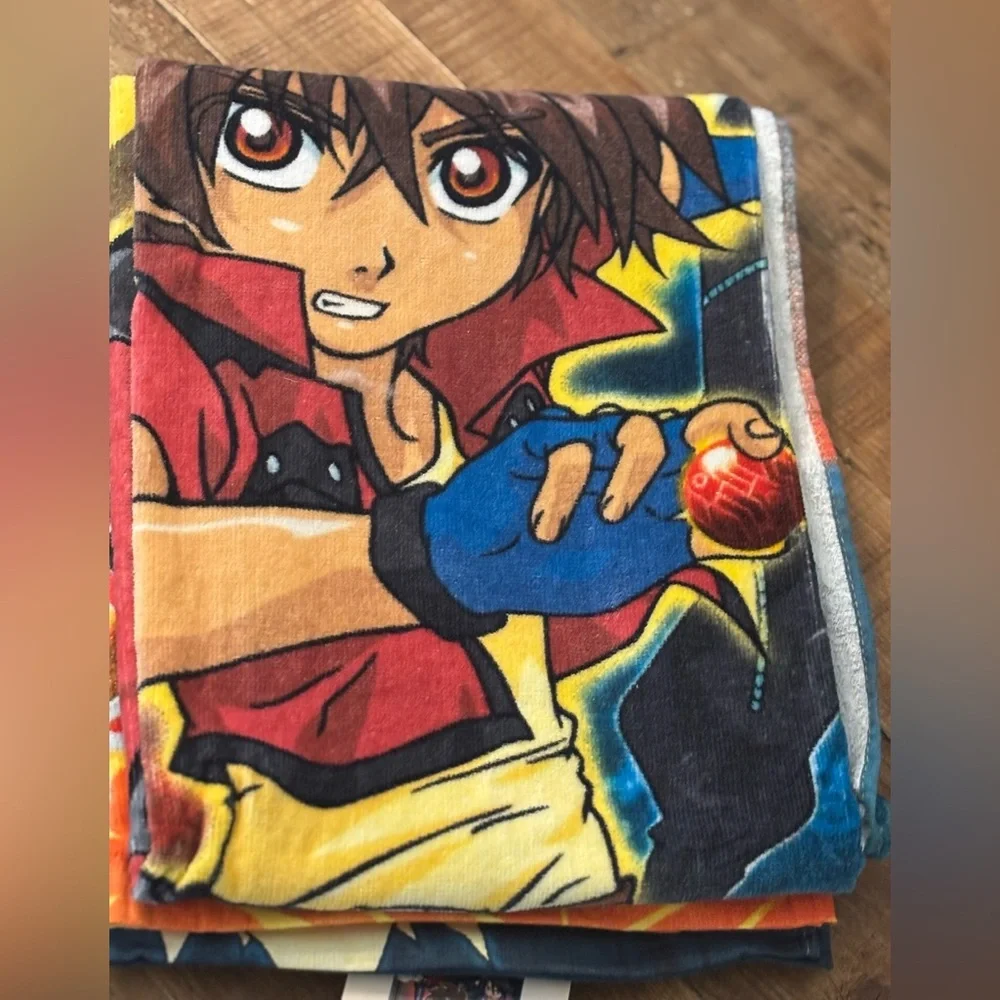 NWT Bakugan Battle Brawlers Beach Towel. 30”x60” Dan Kuso 2009 Anime